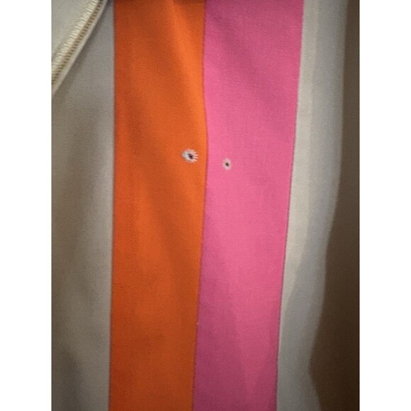 Setlowear Dunkin Donuts 80’s Zip Up Uniform Shirt Rare Unisex Large Lg Spo2dt - Picture 6 of 11